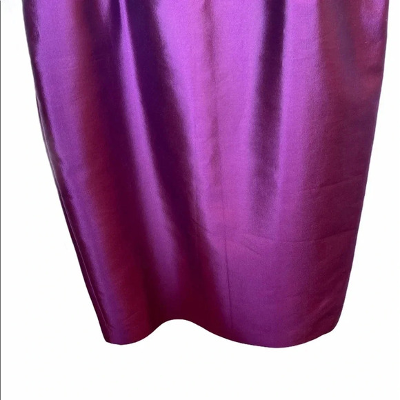 L.K. Bennett Silk Wool Purple Shift Sheath Dress - Picture 7 of 16